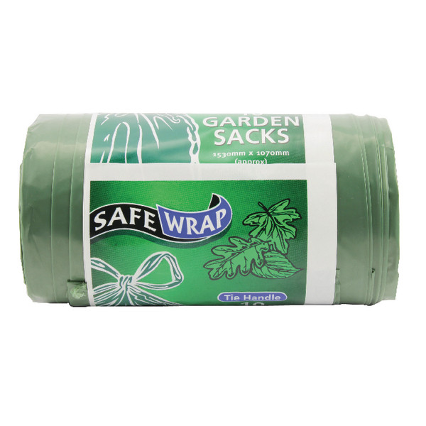 RY49004 Safewrap Tie Handle Garden Refuse Sack Pack 40 0464