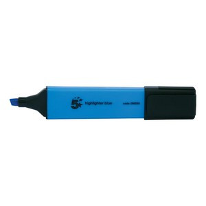 5 Star Highlighter Chisel Tip 1-5mm Line Blue (Pack of 12) 296255