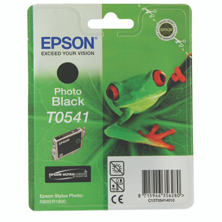 T054140 Epson C13T054140 T0541 Photo Black Ink Cartridge Frog