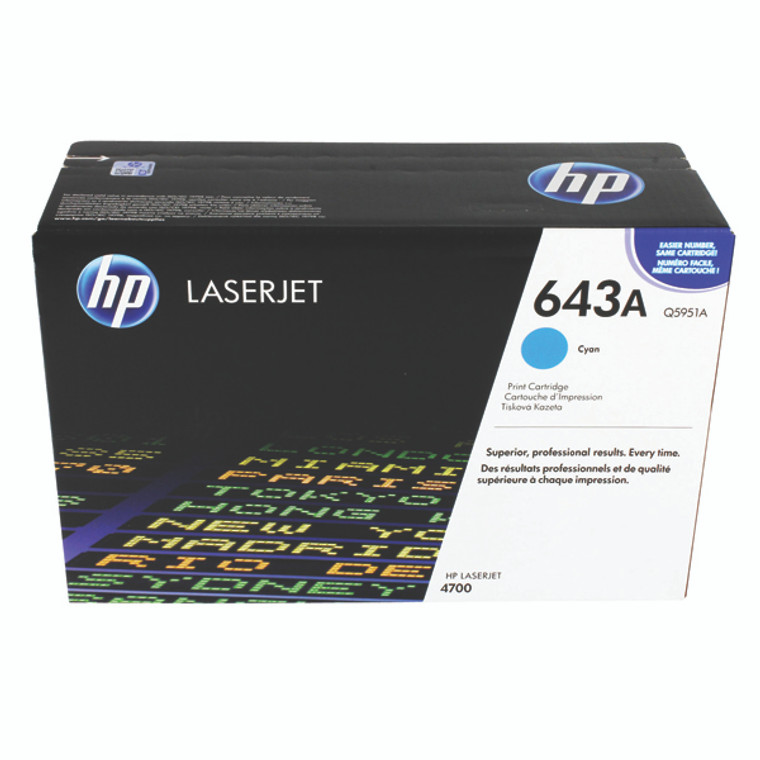 Q5951A HP Q5951A 643A Cyan Toner