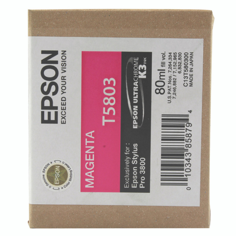 C13T580300 Epson C13T580300 T5803 Magenta Ink Cartridge High Capacity