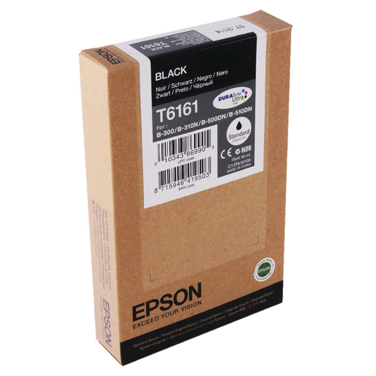 C13T616100 Epson C13T616100 T6161 Black Ink Cartridge