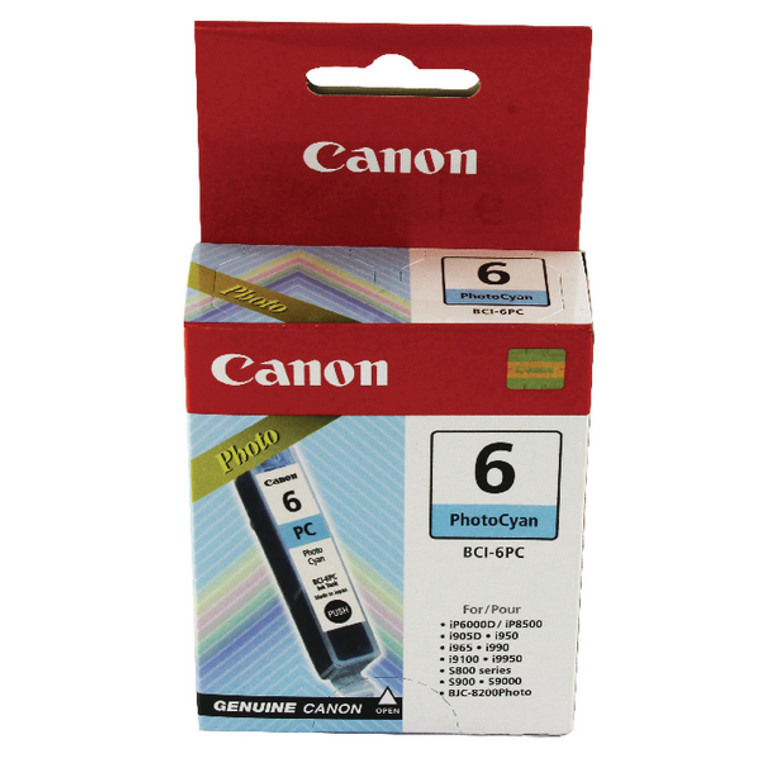 BCI-6PC Canon 4709A002 BCI-6 Photo Cyan Ink Cartridge