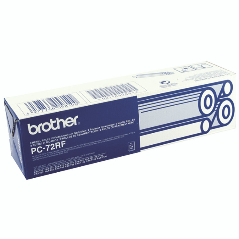 PC72RF Brother PC-72RF Black Transfer Roll Refill Twin Pack