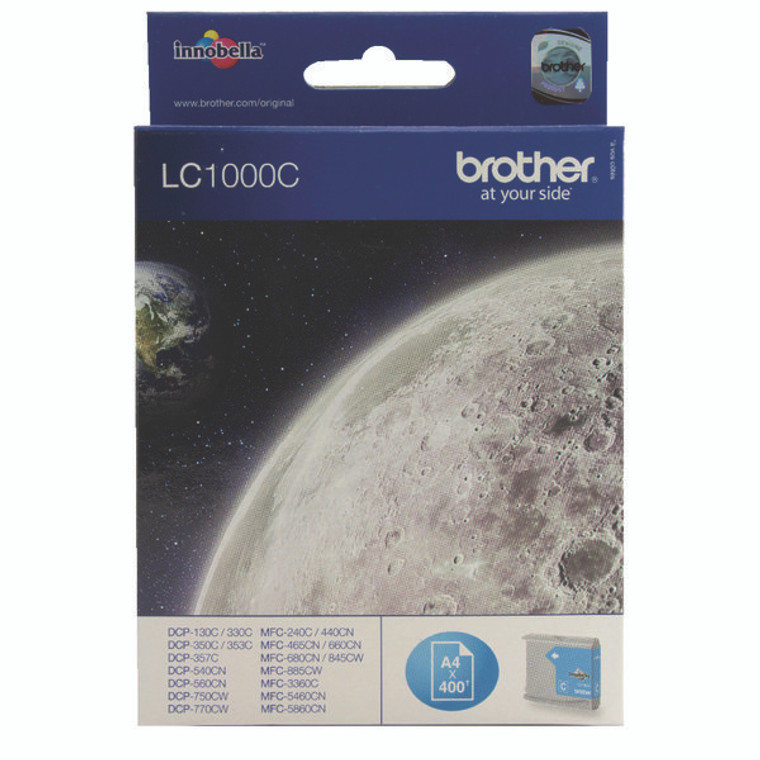 LC1000C Brother LC-1000 C Cyan Ink Cartridge