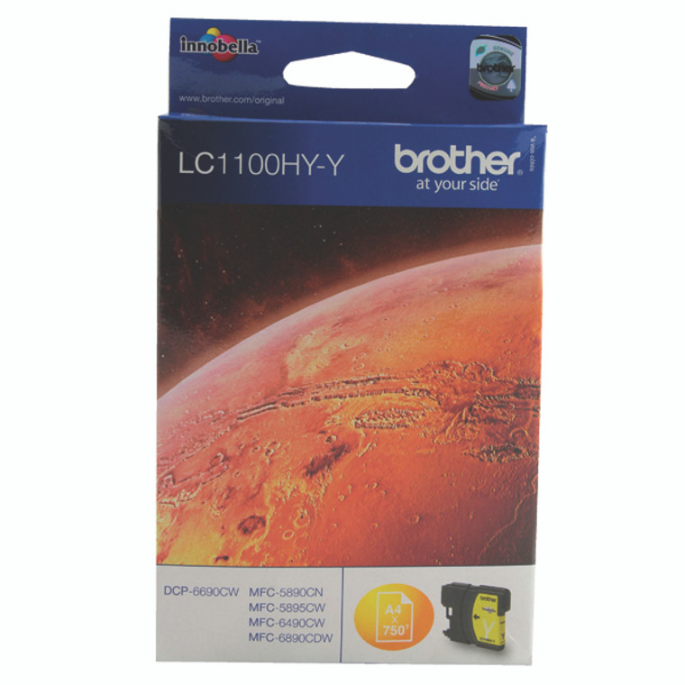 LC1100HYY Brother LC-1100 HYY Yellow Ink Cartridge High Capacity