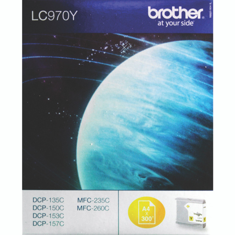 LC970Y Brother LC-970 Y Yellow Ink Cartridge