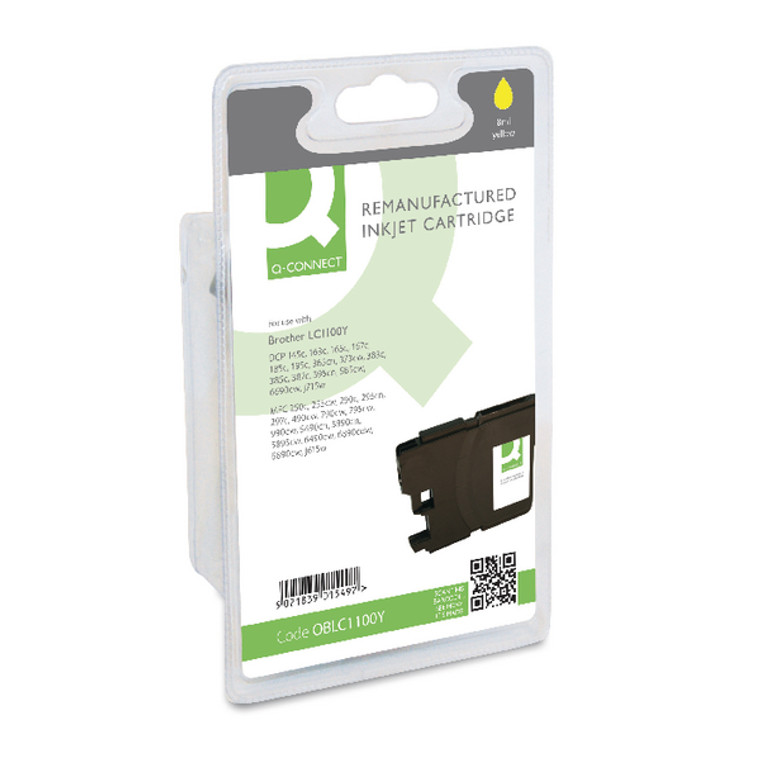 OBLC1100Y Compatible replace Brother LC-1100Y Yellow Ink Cartridge