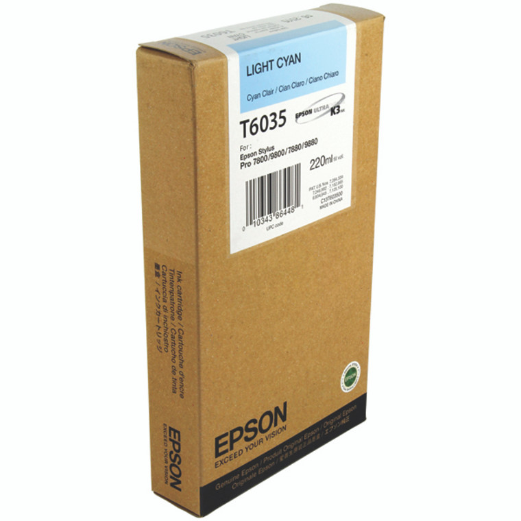 T603500 Epson C13T603500 T6035 Light Cyan Ink Cartridge