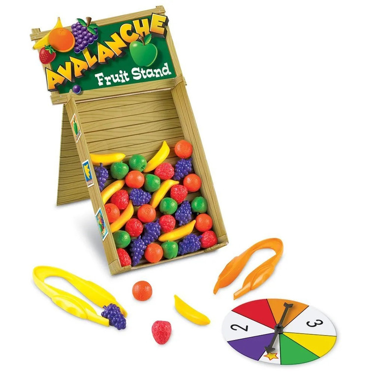 LER5070 Learning Resources Avalanche Fruit Stand Colour & Fine Motor Skills Game