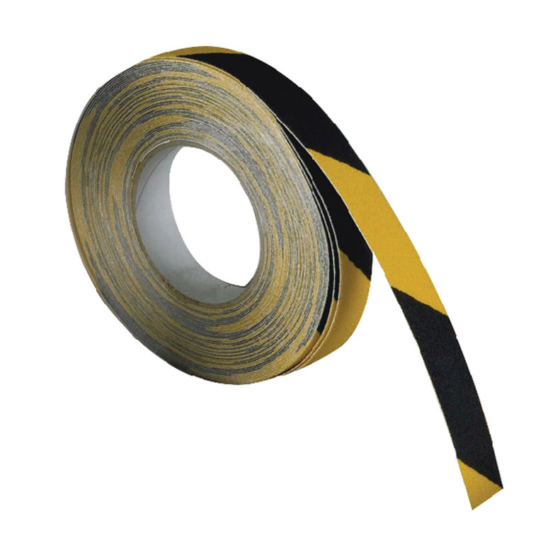 SBY08849 VFM Black Yellow Self-Adhesive Anti-Slip Tape 50mmx18 3m 317720