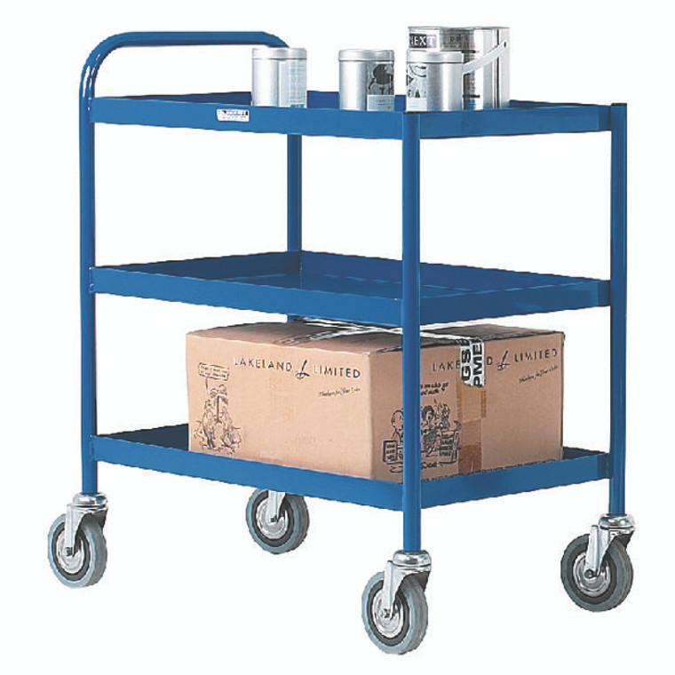 SBY14129 3 Tier Blue General Purpose Trolley 331493