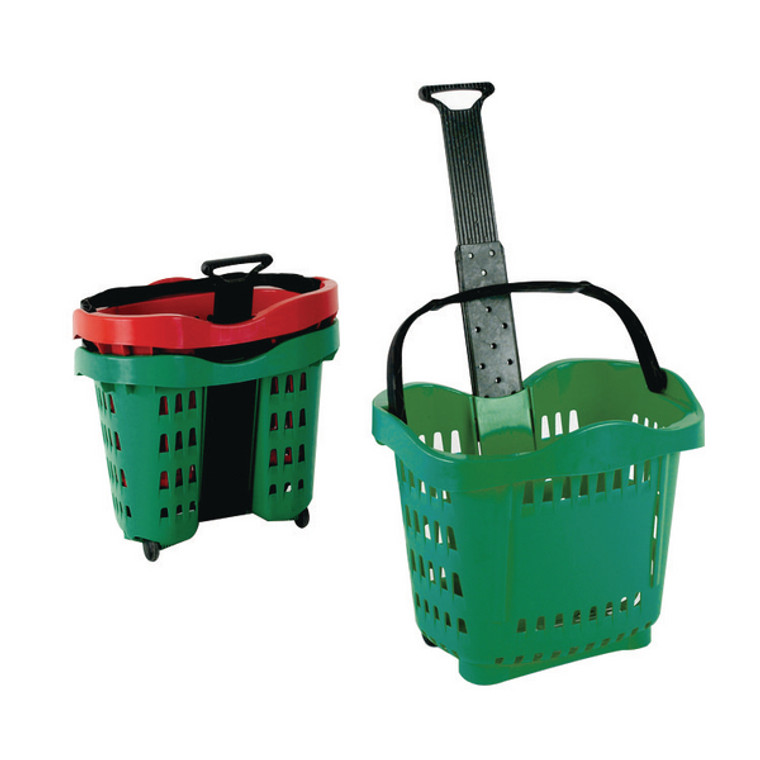 SBY20755 Giant Shopping Basket Trolley Green SBY20755