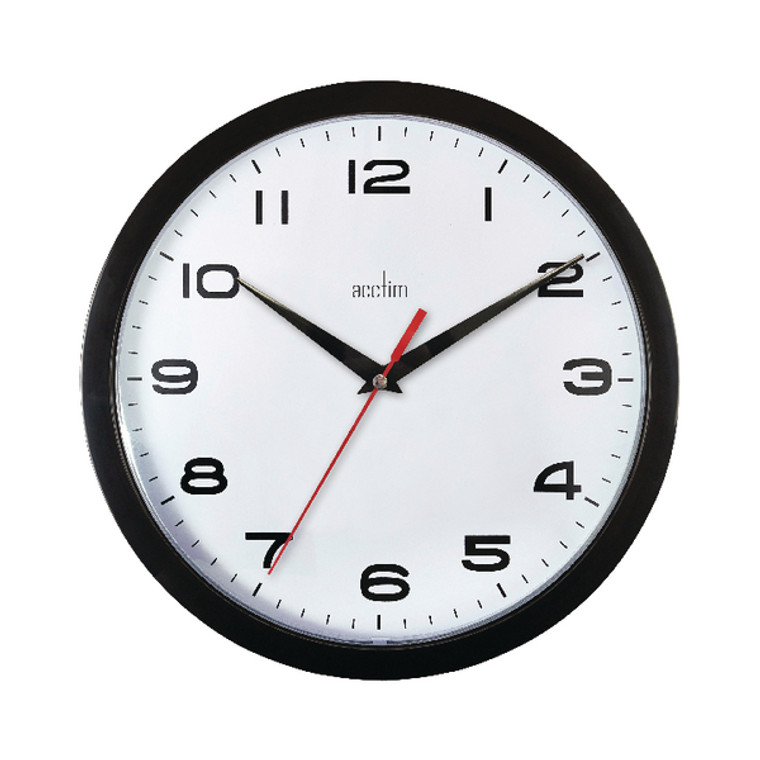 ANG92302 Acctim Aylesbury Wall Clock Black 92 302