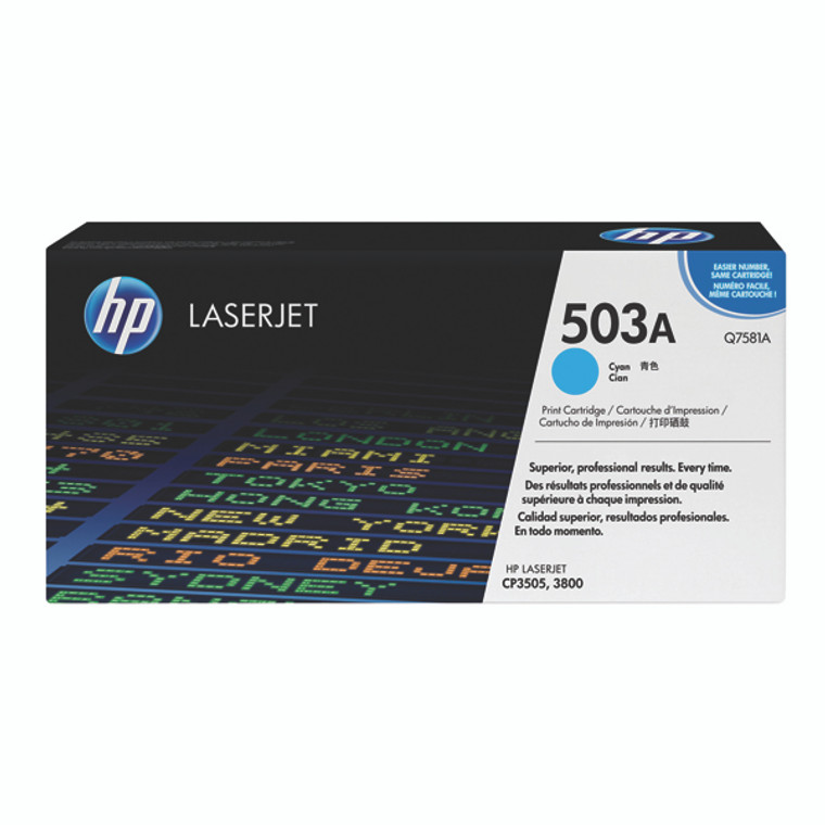 Q7581A HP Q7581A 503A Cyan Toner