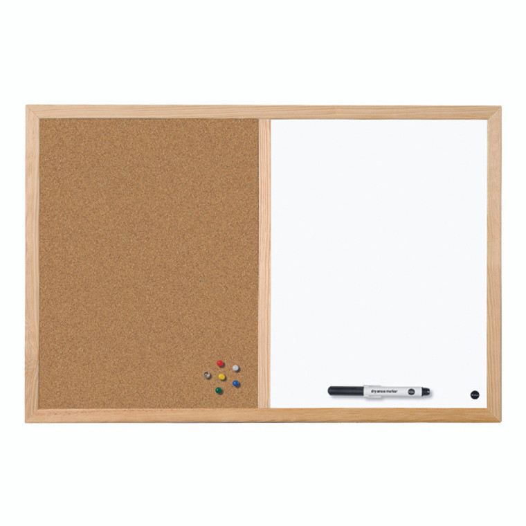 BQ27010 Bi-Office Cork Drywipe Combination Board 900x600mm MX07001010