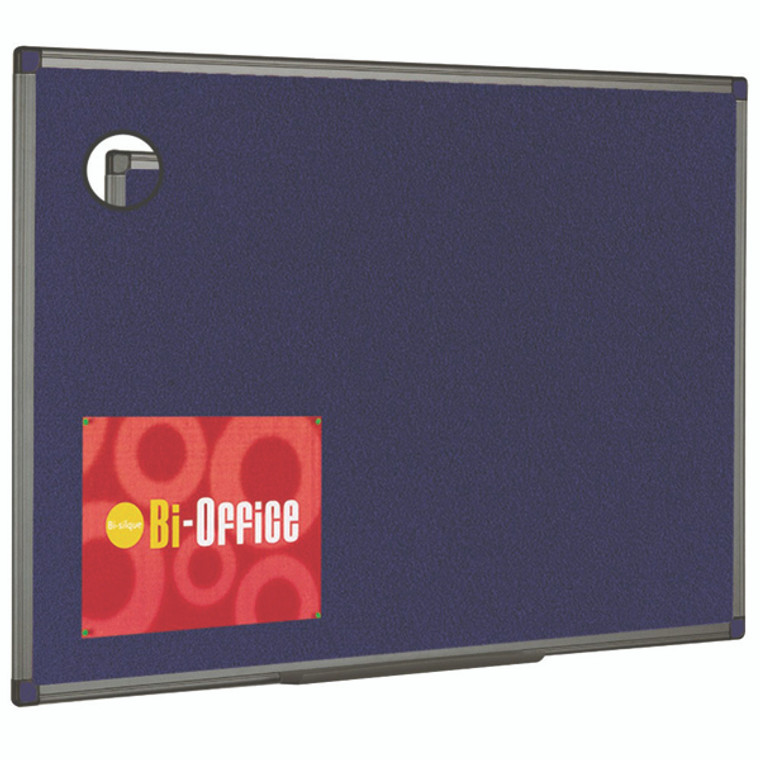 BQ44316 Bi-Office Felt Noticeboard 1200x900mm Blue FB1443186