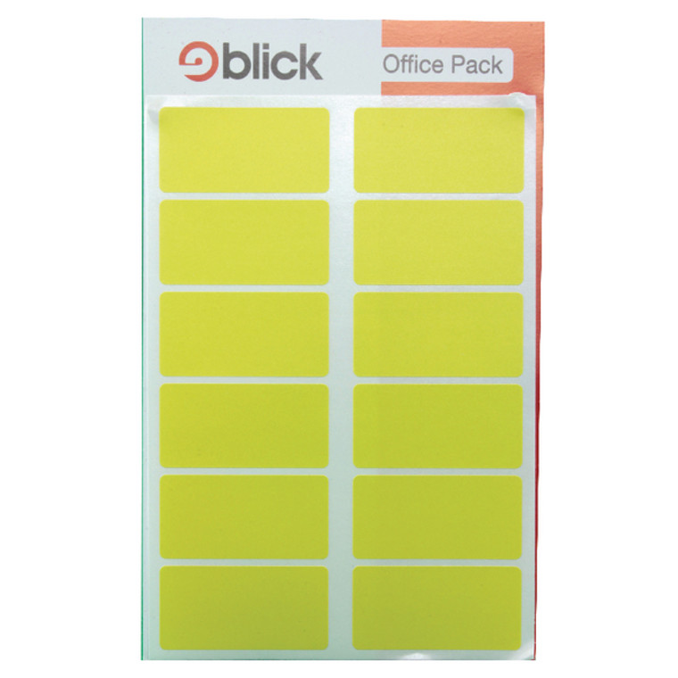 RS02011 Blick Labels in Office Packs 25mmx50mm Yellow Pack 320 RS020158