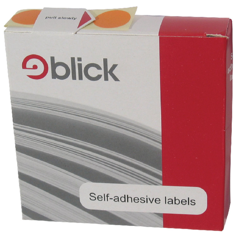 RS01141 Blick Labels in Dispensers Round 19mm Blue Pack 1280 RS011453