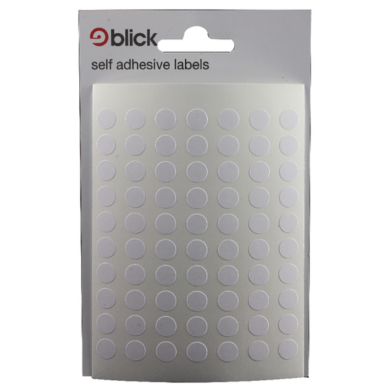 RS00085 Blick White 8mm Round Label Bag Pack 9800 RS000853