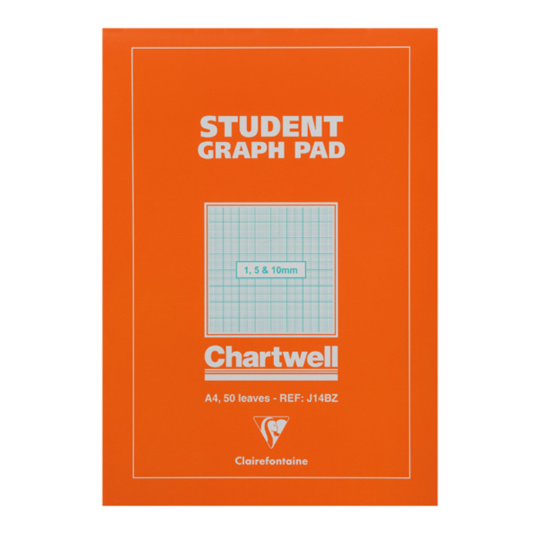 CHJ14B Clairefontaine Chartwell 1 5 10mm Graph Pad A4 50 Leaf J14B