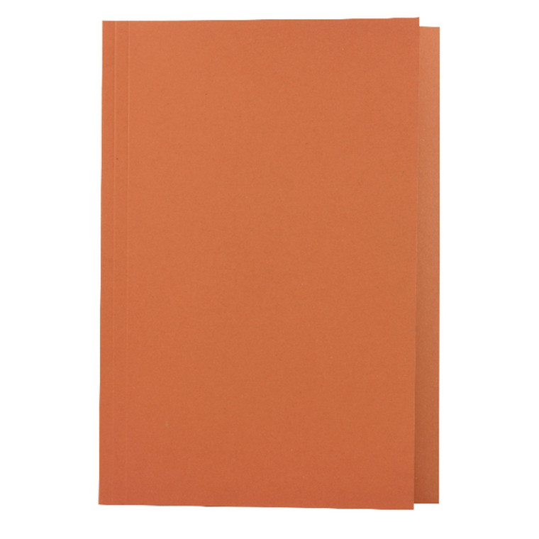 JT43206 Exacompta Guildhall Square Cut Folder Mediumweight Foolscap Orange Pack 100 FS250-ORGZ