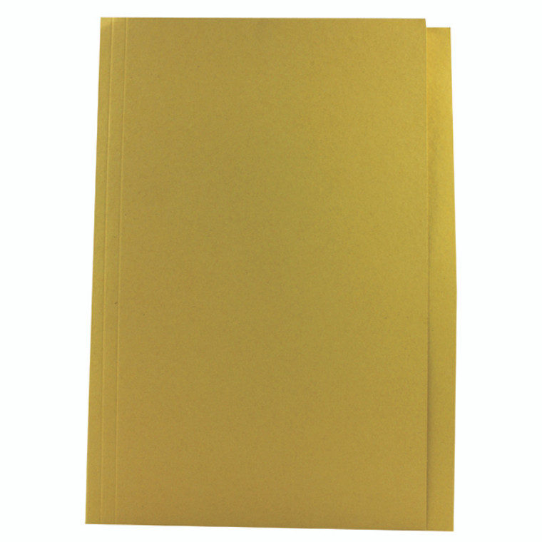 JT43209 Exacompta Guildhall Square Cut Folder Mediumweight Foolscap Yellow Pack 100 FS250-YLWZ