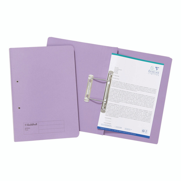 JT22214 Exacompta Guildhall Transfer File 285gsm Foolscap Mauve Pack 25 346-MVEZ