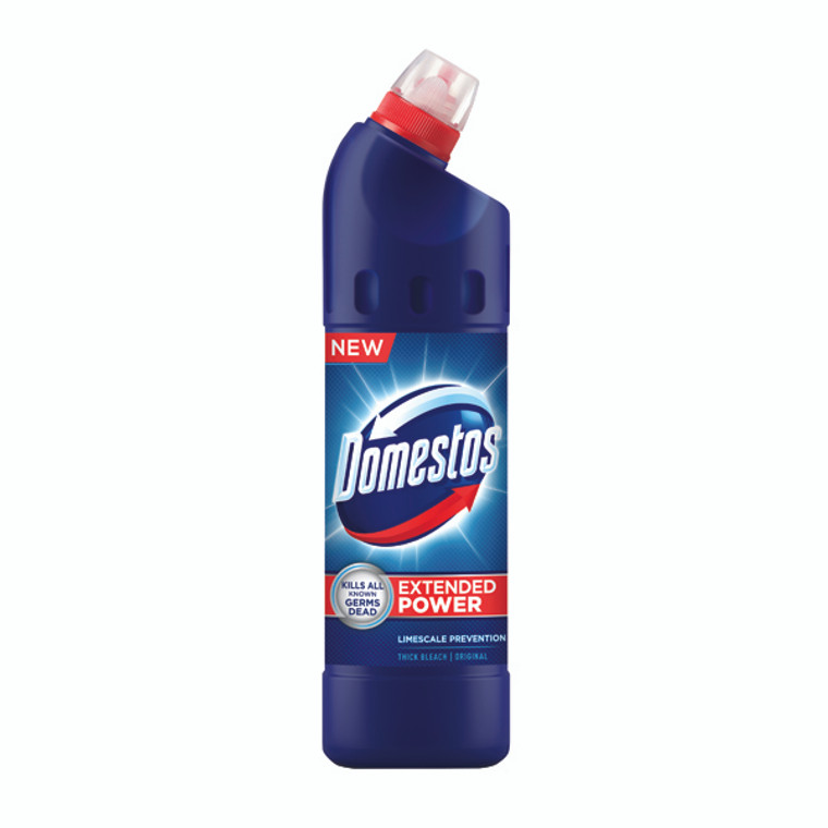 DV19623 9 x Domestos Thick Bleach 750ml Concentrated thick liquid kill germs 100879718