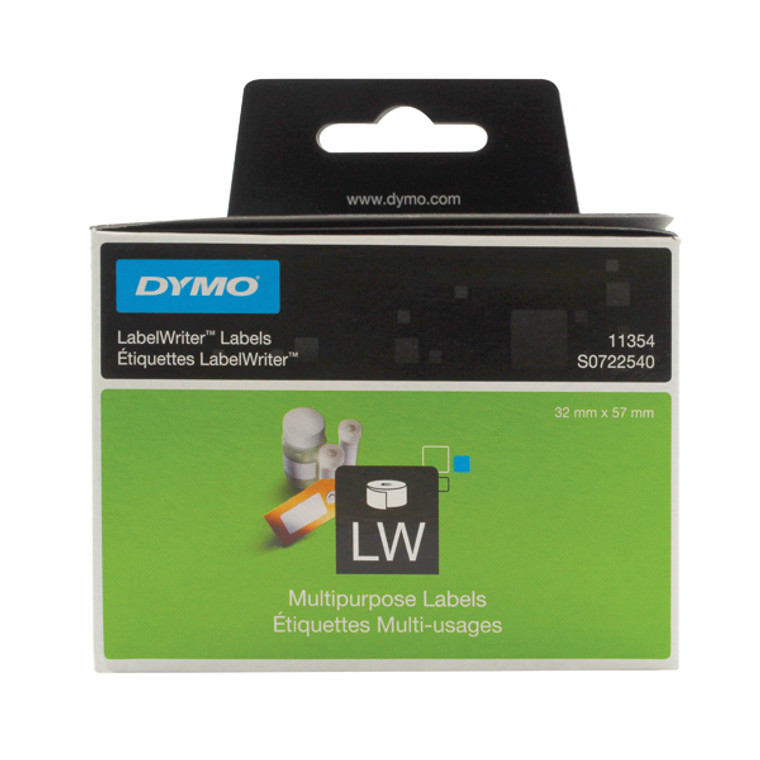 ES11354 Dymo 11354 LabelWriter Labels 57 x 32mm White Pack 1000 S0722540