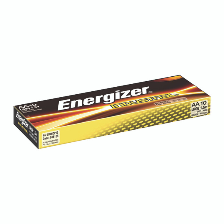 ER36105 Energizer Industrial AA Batteries Pack 10 636105