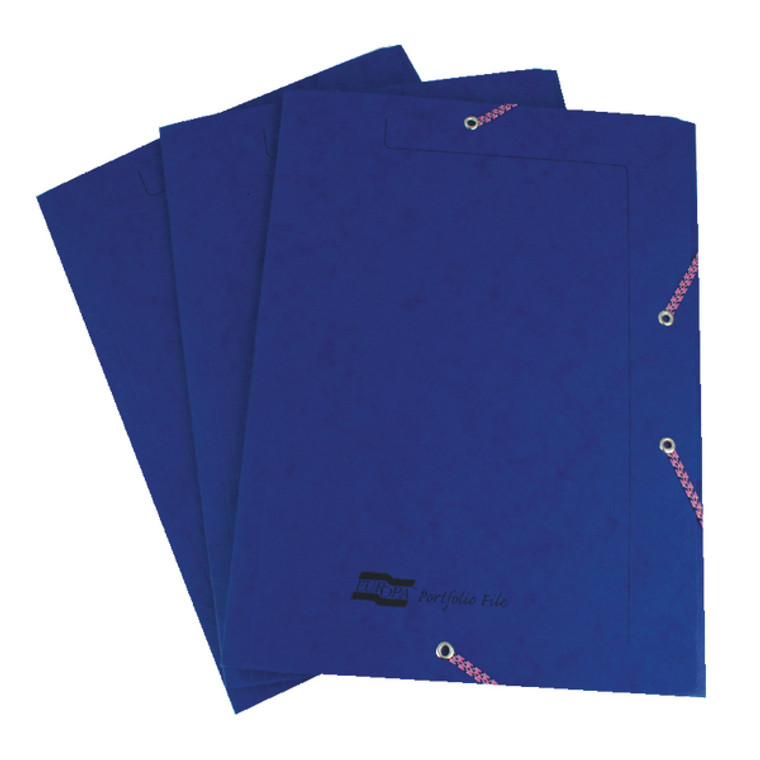 GH4755 Exacompta Europa Portfolio File A4 Dark Blue Pack 10 55502SE