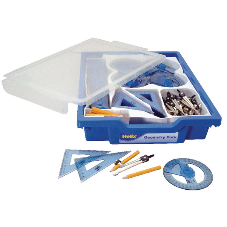 HX31586 Helix Geometry Class Set Comes in a tray with clip on lid Q99040