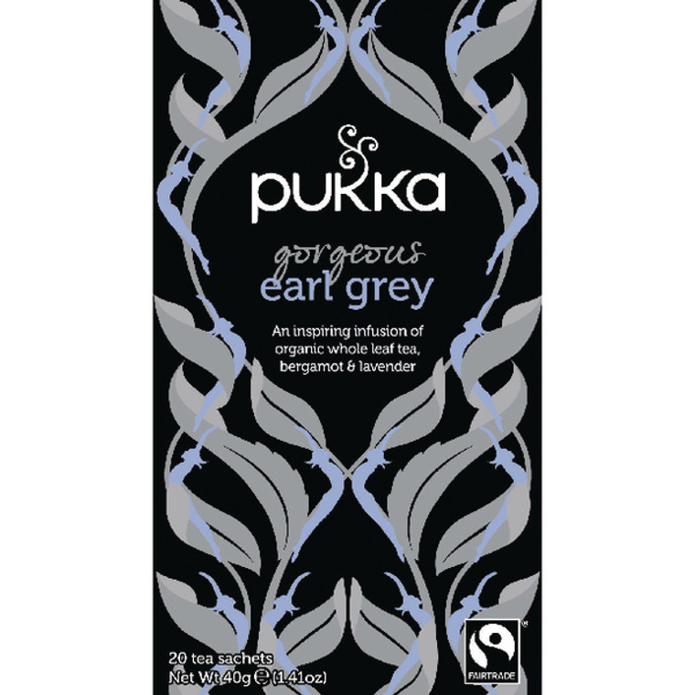 PK01158 Pukka Gorgeous Earl Grey Fairtrade Tea Pack 20 P5052