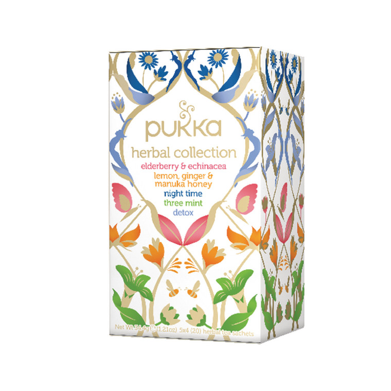 PK01237 Pukka Herbal Heroes Collection Selection five different teas Pack 20 P5042