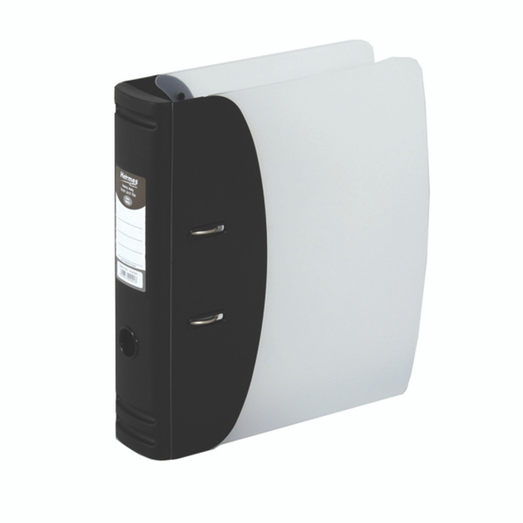 BU00001 Hermes Heavy Duty Black A4 Lever Arch File Made from 100 recyclable polypropylene 832001