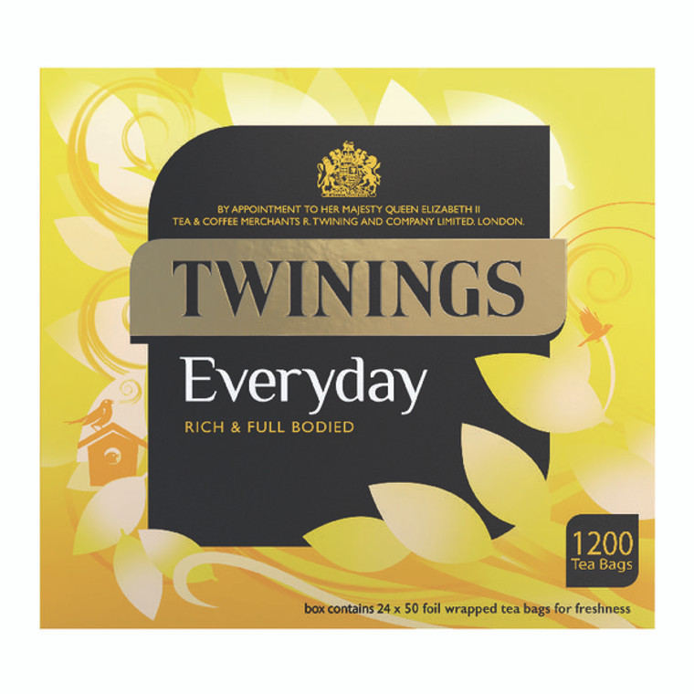 TQ15645 Twinings Everyday Tea Bag Pack 1200 Bags PkF13681