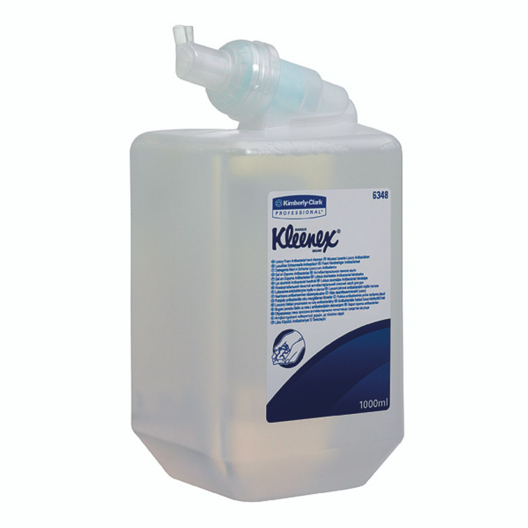 KC02454 Kleenex Antibacterial Foam Hand Soap Refill 1 Litre Pack 6 6348