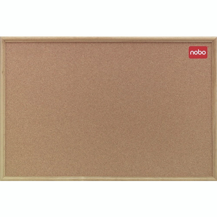 NB39003 Nobo Classic Cork Noticeboard 900x600mm 37639003