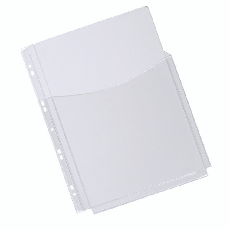 KF00139 Q-Connect Expanding Punched Pocket 3 4 Length Front A4 Pack 5 KF00139