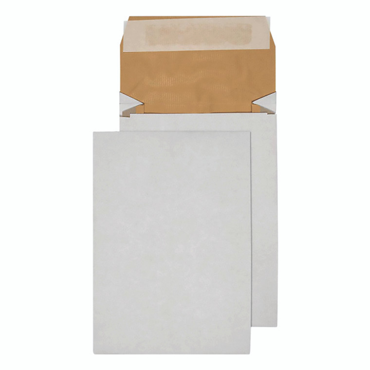 KF3530 Q-Connect Padded Gusset Envelopes C5 229x162x50mm Peel Seal White Pack 100 KF3530