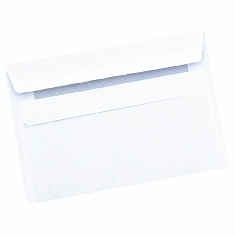 KF3472 Q-Connect C6 Envelope Wallet Self Seal 90gsm White Pack 1000 7042