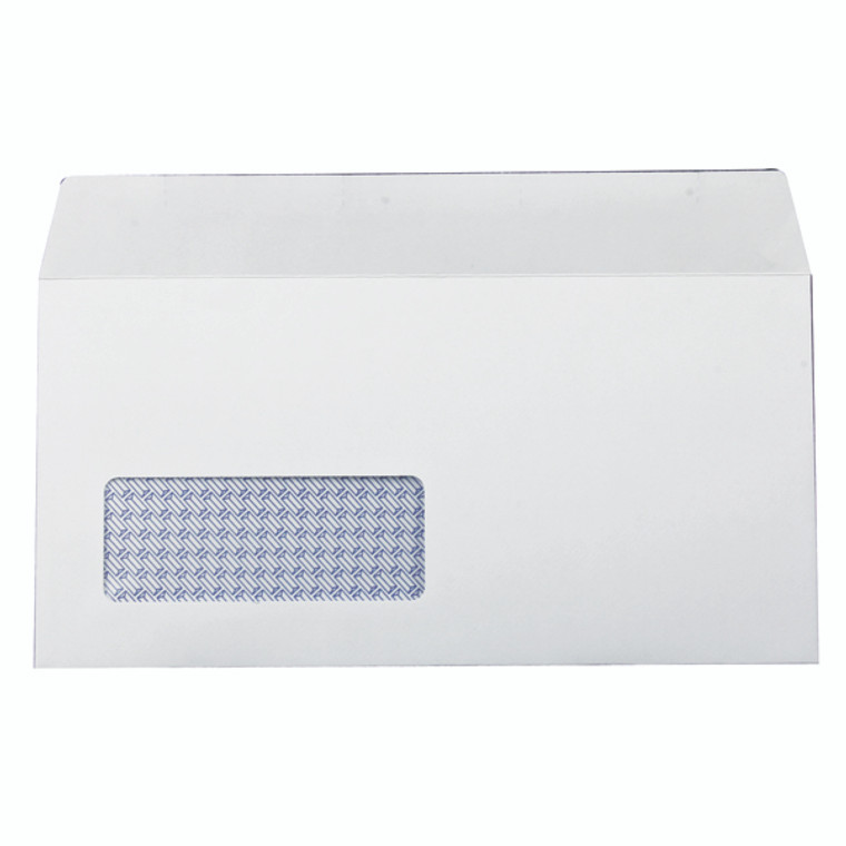 KF3515 Q-Connect DL Envelopes Window Self Seal 100gsm White Pack 1000 7138