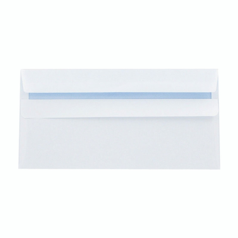 KF3514 Q-Connect DL Envelopes Wallet Self Seal 100gsm White Pack 1000 7137
