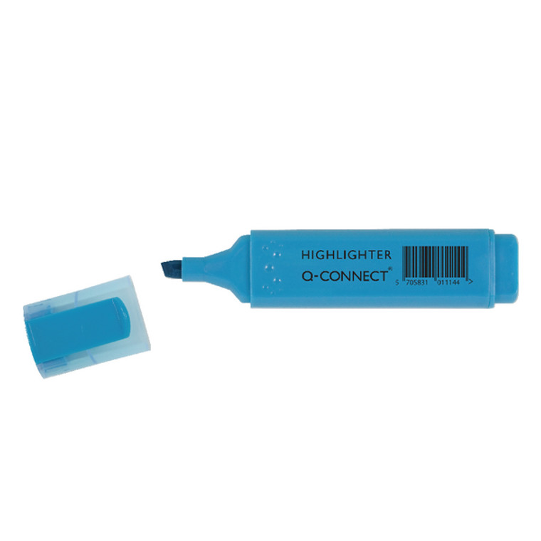KF01114 Q-Connect Blue Highlighter Pen Pack 10 KF01114
