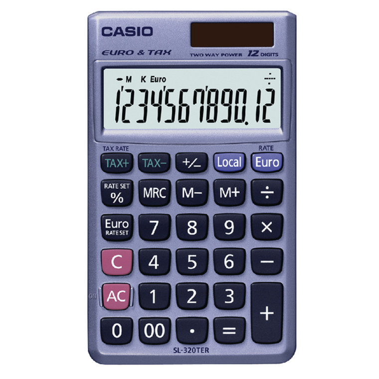 CS17267 Casio Pocket Calculator 12-Digit SL-320TER