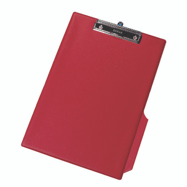 KF01298 Q-Connect PVC Single Clipboard Foolscap Red KF01298