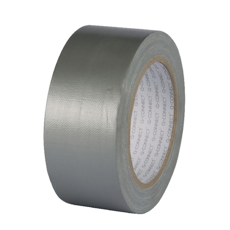 KF00290 Q-Connect Silver Duct Tape 48mmx25m Roll Strong adhesive a secure bond KF00290