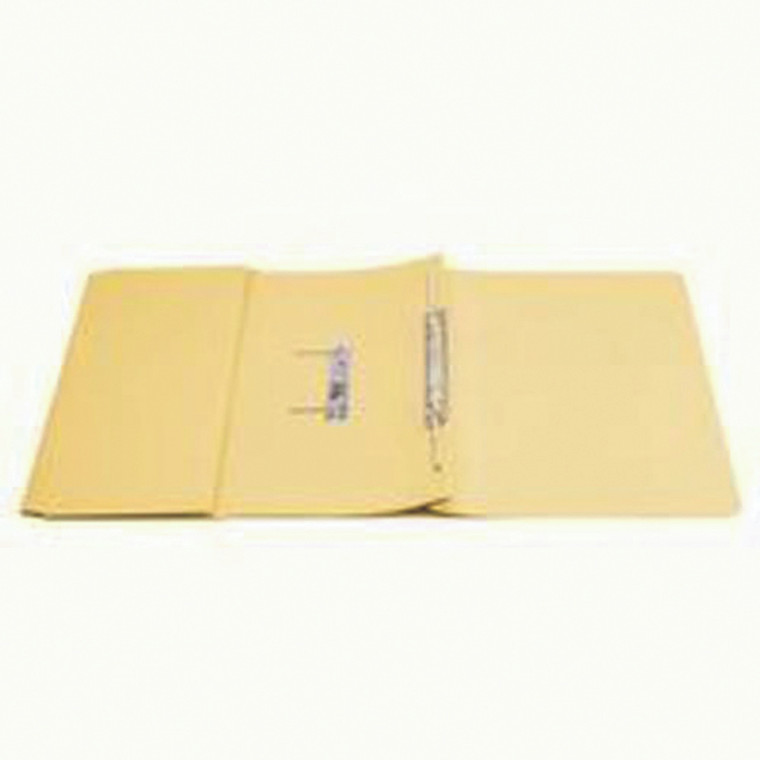 KF26099 Q-Connect Transfer Pocket 35mm Capacity Foolscap File Yellow Pack 25 KF26099