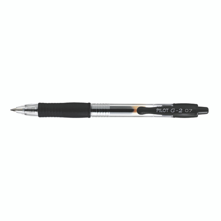 PI16319 Pilot G207 Gel Ink Retractable Rollerball Pen Black Pack 12 G2